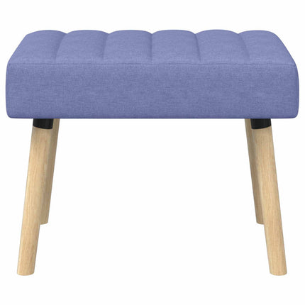 Kanalstoppad Bänk Jeansblå 60 x 40 x 45 cm Tyg