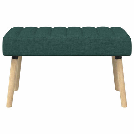 Kanalstoppad Bänk Mörkgrön 80 x 40 x 46 cm Tyg