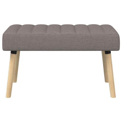 Kanalstoppad Bänk Taupe 80 x 40 x 46 cm Tyg
