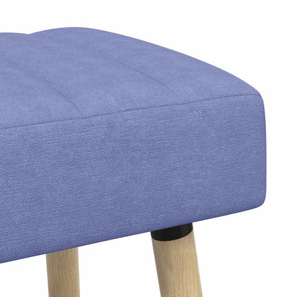 Kanalstoppad Bänk Jeansblå 80 x 40 x 46 cm Tyg