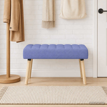 Kanalstoppad Bänk Jeansblå 80 x 40 x 46 cm Tyg