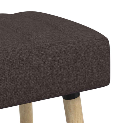 Kanalstoppad Bänk Mörkbrun 110 x 40 x 46 cm Tyg