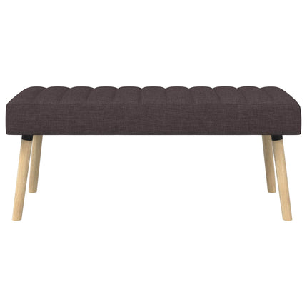 Kanalstoppad Bänk Mörkbrun 110 x 40 x 46 cm Tyg