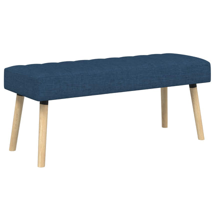 Kanalstoppad Bänk Blå 110 x 40 x 46 cm Tyg