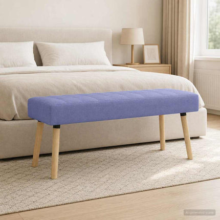 Kanalstoppad Bänk Jeansblå 110 x 40 x 46 cm Tyg