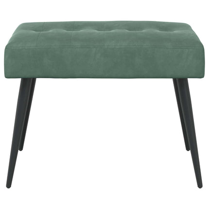 Bänk med knappar Havgrön 60 x 40 x 45 cm Sammet