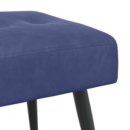 Bänk med knappar Polisblå 60 x 40 x 45 cm Sammet