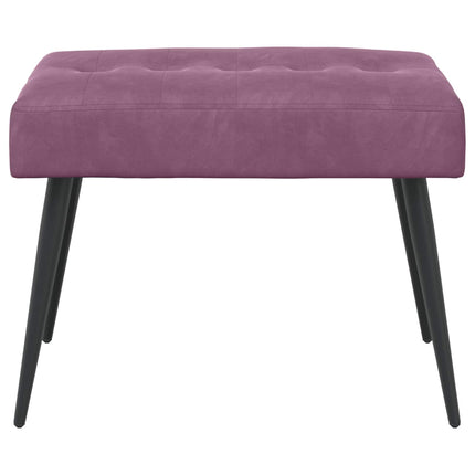 Bänk med knappar Lila 60 x 40 x 45 cm Sammet