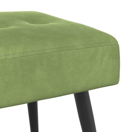Bänk med knappar Ljusgrön 80 x 40 x 46 cm Sammet