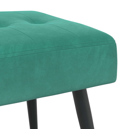 Bänk med knappar Turkos 80 x 40 x 46 cm Sammet