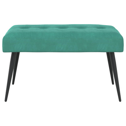Bänk med knappar Turkos 80 x 40 x 46 cm Sammet