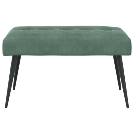 Bänk med knappar Havgrön 80 x 40 x 46 cm Sammet