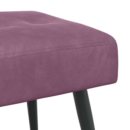 Bänk med knappar Lila 80 x 40 x 46 cm Sammet