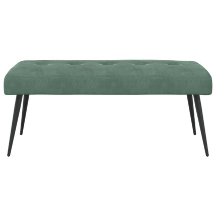 Bänk med knappar Havgrön 110 x 40 x 46 cm Sammet