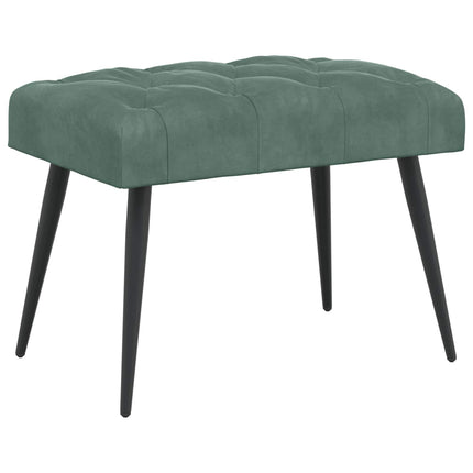 Bänk med knappar Havgrön 60 x 40 x 45 cm Sammet