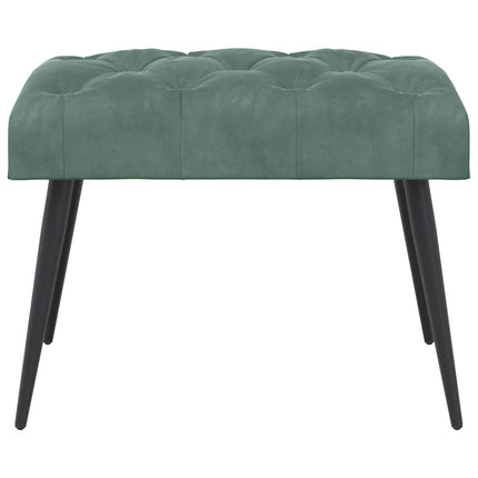 Bänk med knappar Havgrön 60 x 40 x 45 cm Sammet