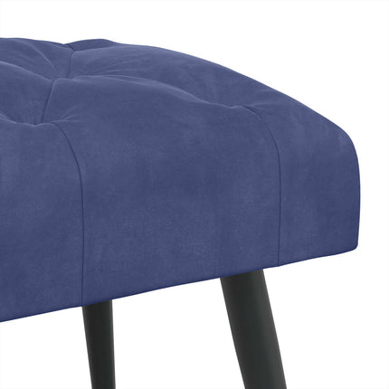 Bänk med knappar Polisblå 60 x 40 x 45 cm Sammet