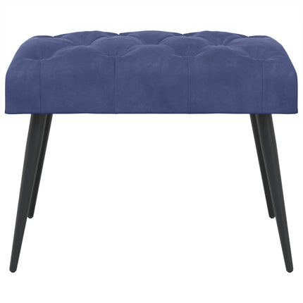 Bänk med knappar Polisblå 60 x 40 x 45 cm Sammet