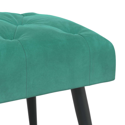 Bänk med knappar Turkos 80 x 40 x 46 cm Sammet
