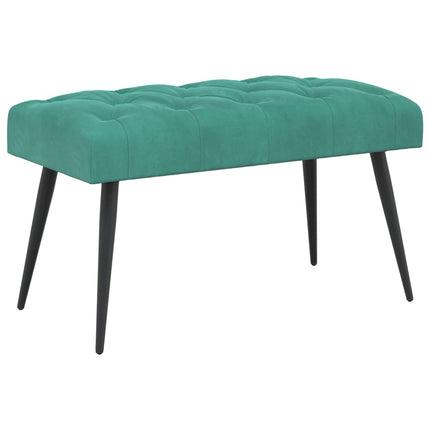 Bänk med knappar Turkos 80 x 40 x 46 cm Sammet