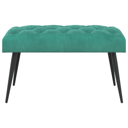 Bänk med knappar Turkos 80 x 40 x 46 cm Sammet
