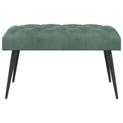 Bänk med knappar Havgrön 80 x 40 x 46 cm Sammet