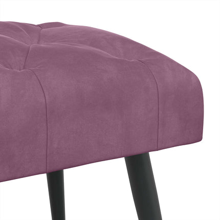 Bänk med knappar Lila 110 x 40 x 46 cm Sammet