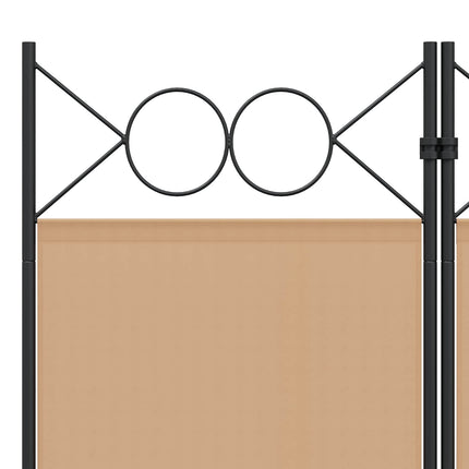 3-panelers rumskärm Beige 120 x 180 cm Tyg