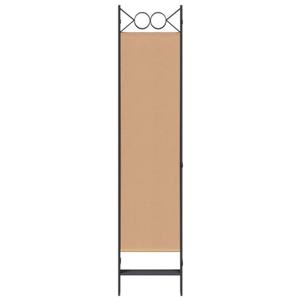 5-panel rumsavskiljare Beige 200 x 180 cm Tyg