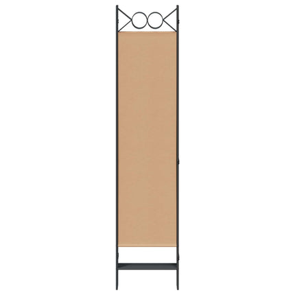 6-panelers rumsavdelare Beige 240 x 180 cm Tyg