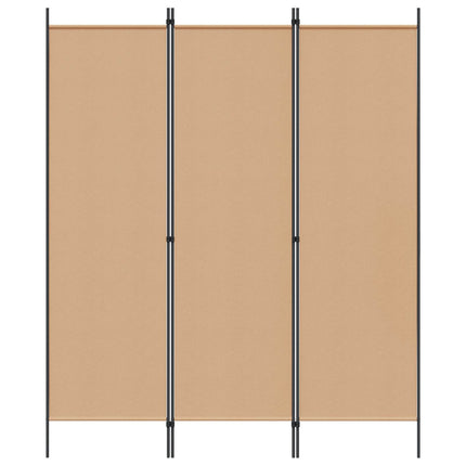 3-panelers rumskärm Beige 150 x 180 cm Tyg
