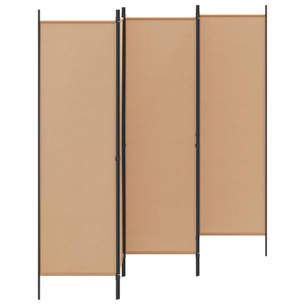 5-panel rumsavskiljare Beige 250 x 180 cm Tyg