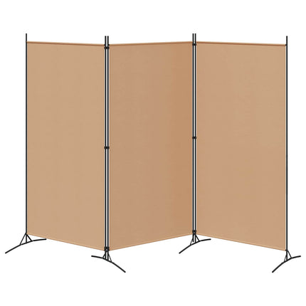3-panelers rumsavdelare Beige 260 x 180 cm Tyg