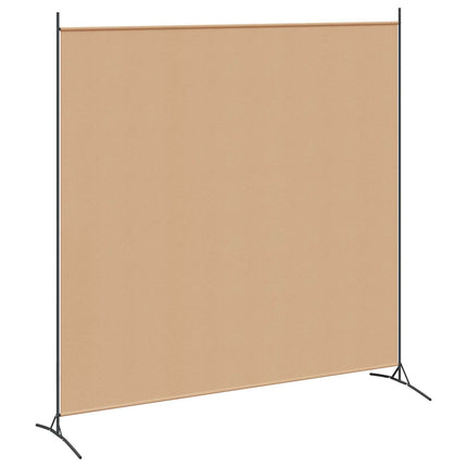 Singelpanel rumsavdelare Beige 175 x 180 cm Tyg