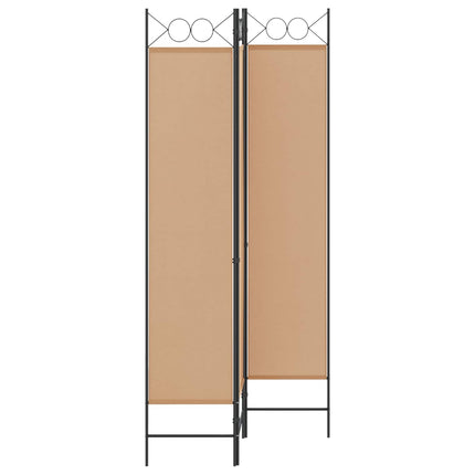 3-panelers rumsavdelare Beige 120 x 200 cm Tyg