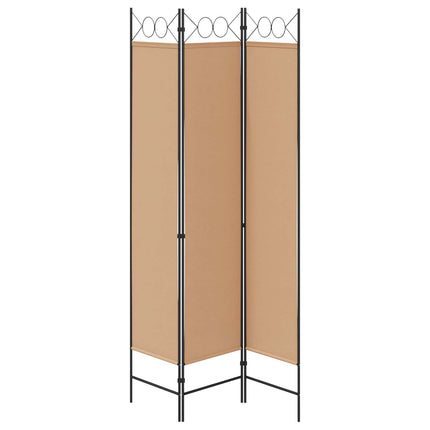 3-panelers rumsavdelare Beige 120 x 200 cm Tyg