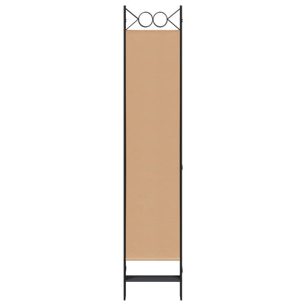 6-panelers rumsavdelare Beige 240 x 200 cm Tyg