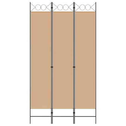 3-panelers rumsavdelare Beige 120 x 220 cm Tyg