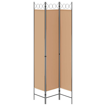3-panelers rumsavdelare Beige 120 x 220 cm Tyg