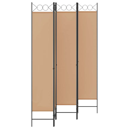 5-panel rumsavskiljare Beige 200 x 220 cm Tyg