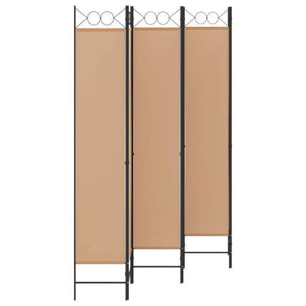 6-panelers rumsavdelare Beige 240 x 220 cm Tyg
