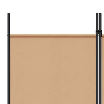 4-panelig rumsavskiljare Beige 200 x 220 cm Tyg