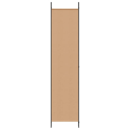 6-panelers rumsavdelare Beige 300 x 220 cm Tyg