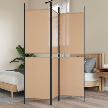 3-panelers rumsavdelare Beige 150 x 180 cm Tyg