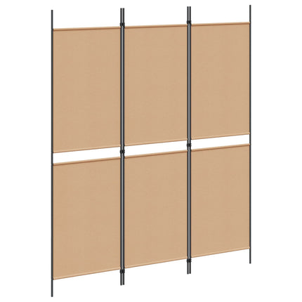 3-panelers rumsavdelare Beige 150 x 180 cm Tyg