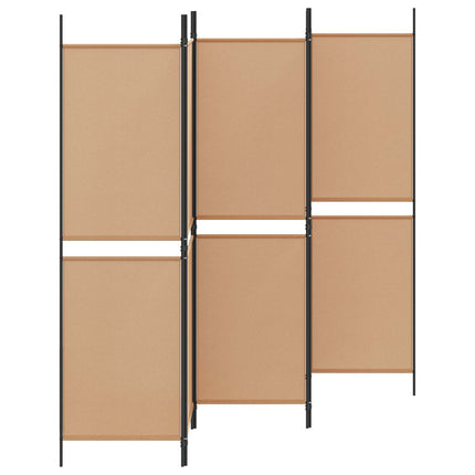 5-panel rumsavskiljare Beige 250 x 180 cm Tyg