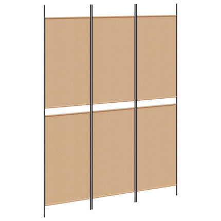 3-panelers rumsavdelare Beige 150 x 200 cm Tyg