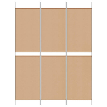 3-panelers rumsavdelare Beige 150 x 200 cm Tyg