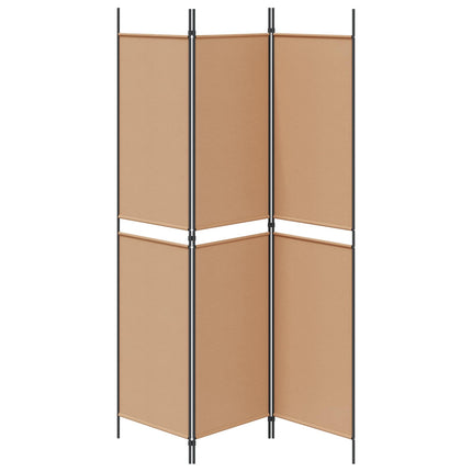 3-panelers rumsavdelare Beige 150 x 200 cm Tyg