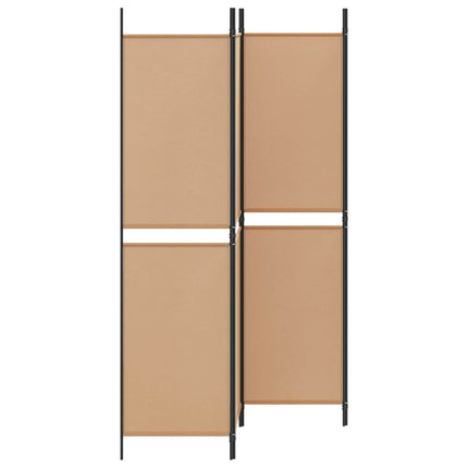 4-panelig rumsavskiljare Beige 200 x 200 cm Tyg